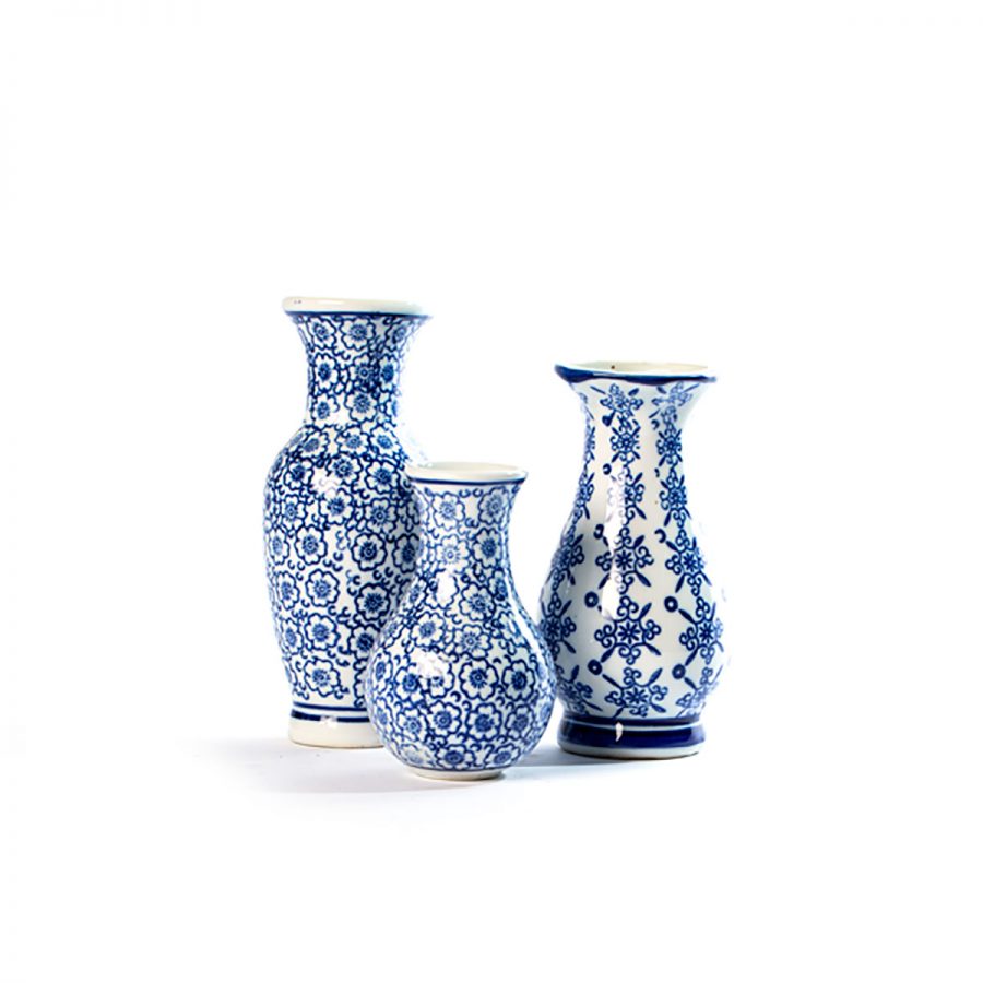 Vase Porcelain Blue - Floristas, entrega de flores lisboa