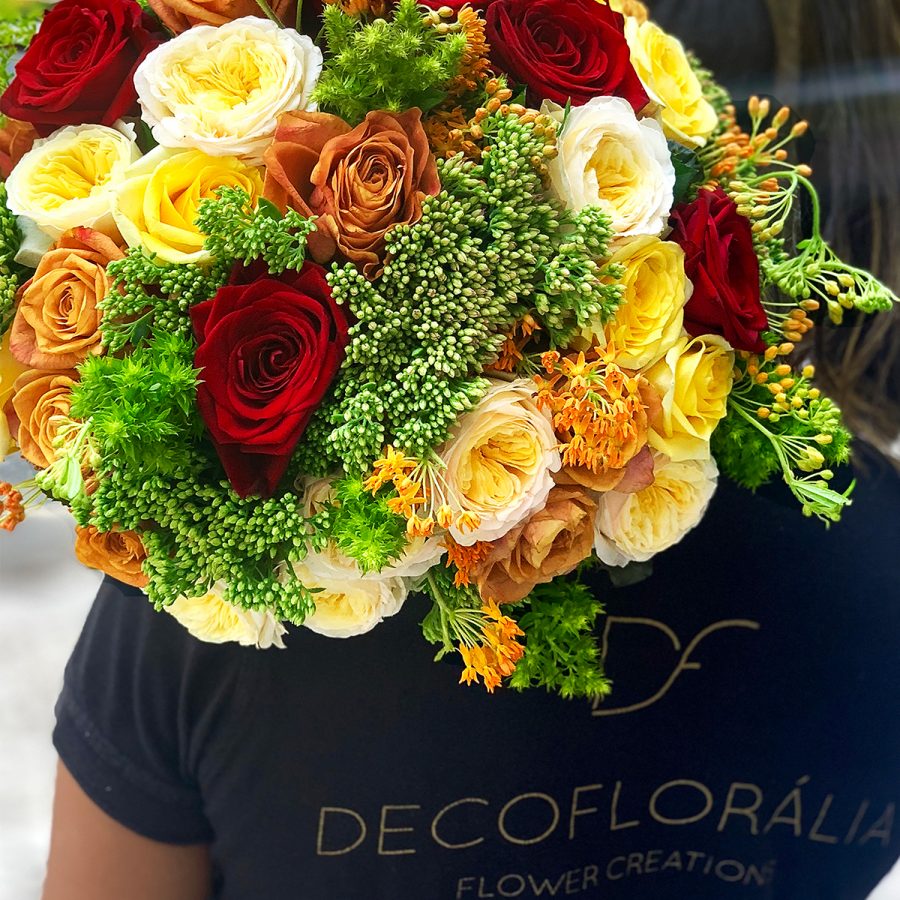 Bouquet Rosas Quente Bouquet Rosas Quente - Floristas, entrega de flores lisboa