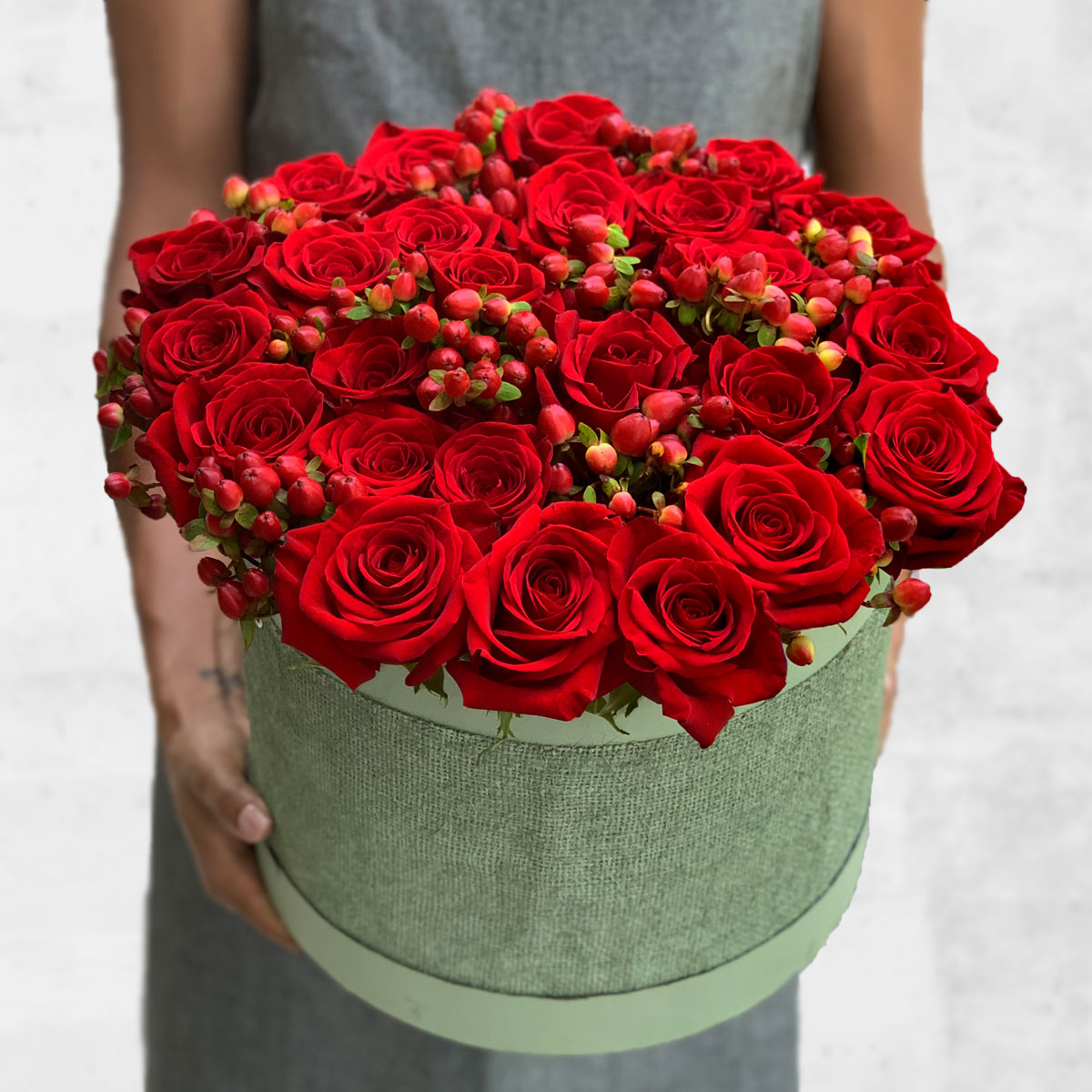 Box Red Roses - Floristas, entrega de flores lisboa