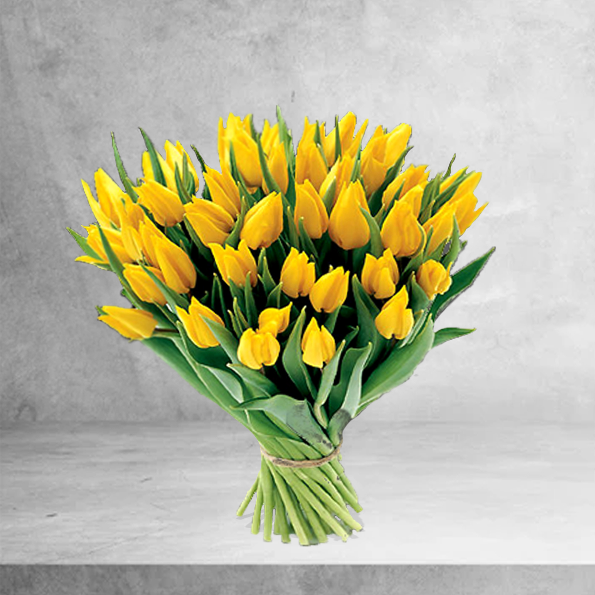 Bouquet Tulipas Amarelas - Floristas, entrega de flores lisboa