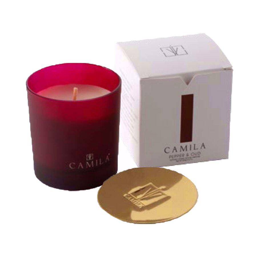 Vela Camila - Pepper&oud (200g) Vela Camila - Pepper&oud (200g) - Floristas, entrega de flores lisboa